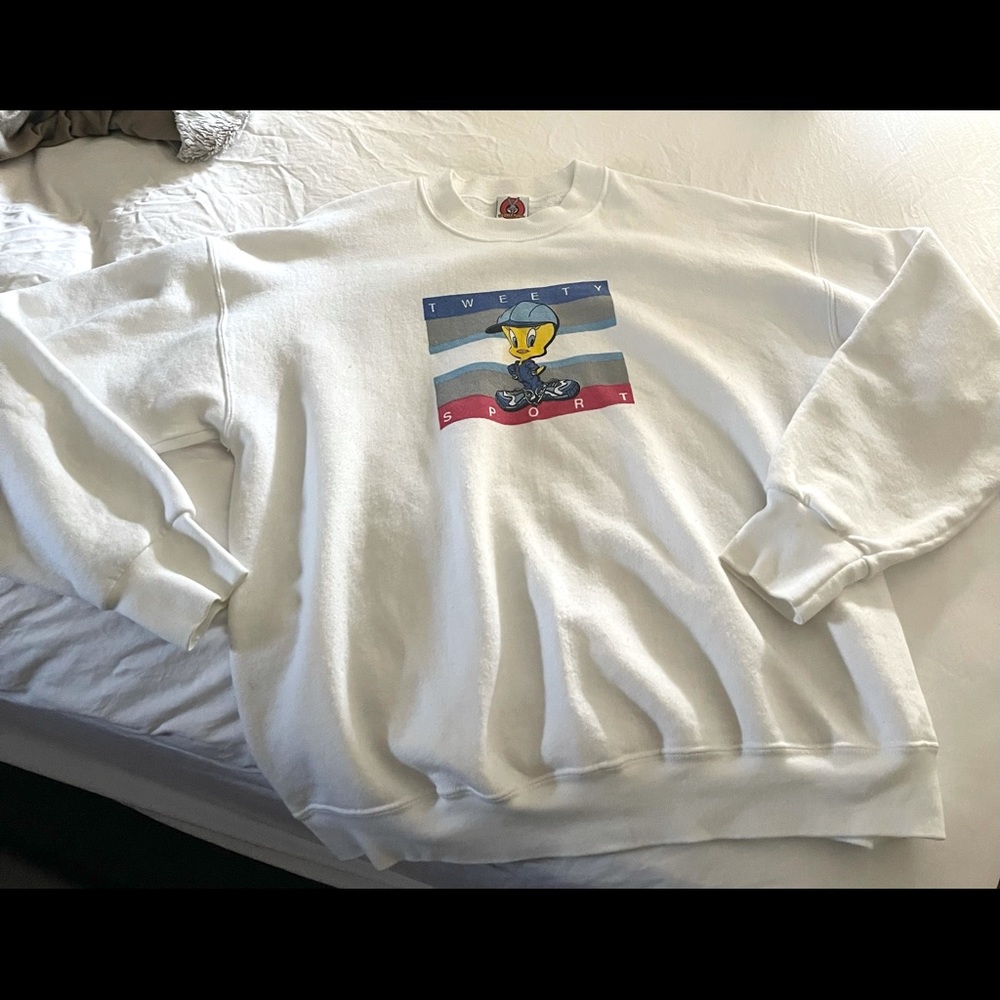 Vintage 1998 Tweety Sport Crew Neck Sweater